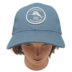 Tommy Bahama Relax Marlin White 3D Embroidered Adjustable‎ Cap Hat Blue